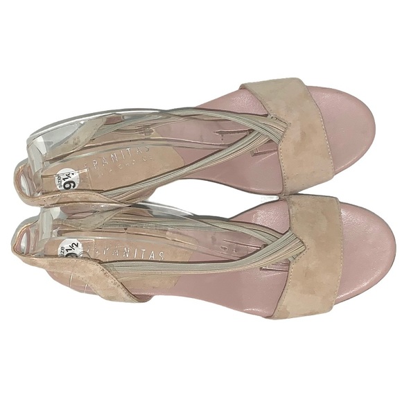 Hispanitas Sandals Chunky Block Heel Strappy Blush - Picture 5 of 12